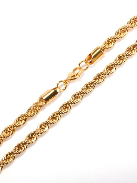 Stainless Steel Twist Chain Necklaces